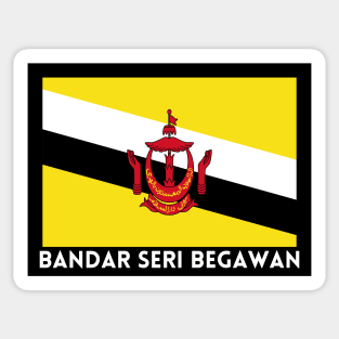 Bandar Seri Begawan City in Brunei Flag Sticker